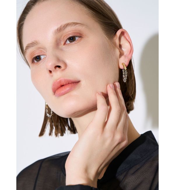 ELENDEEK「METAL BEADS HOOP PIERCE」|ピアス|