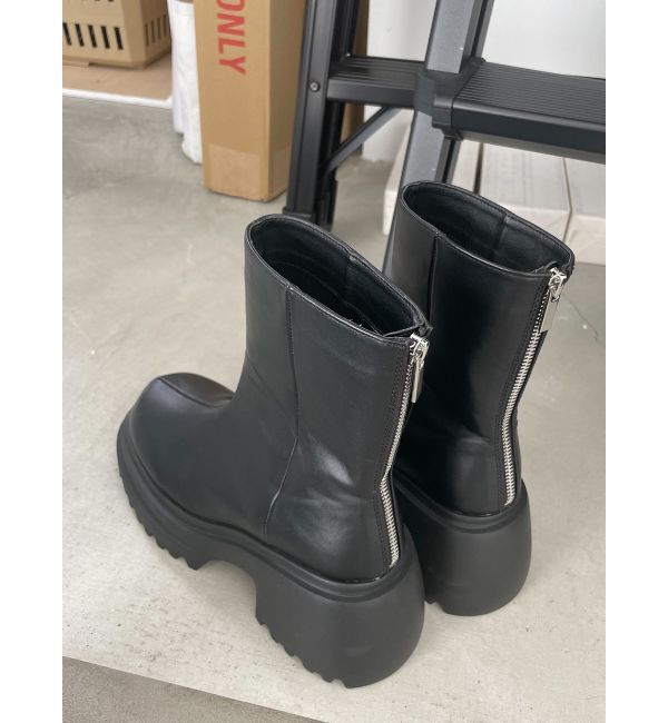 EMODA「バックジップブーツ」|ショートブーツ|