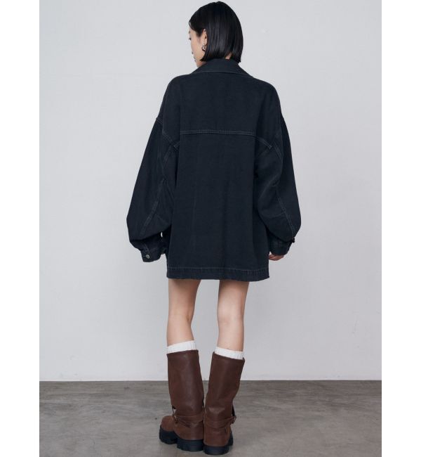 EMODA「ヴィンテージライクオーバーデニムブルゾン」|ブルゾン・スタジャン|