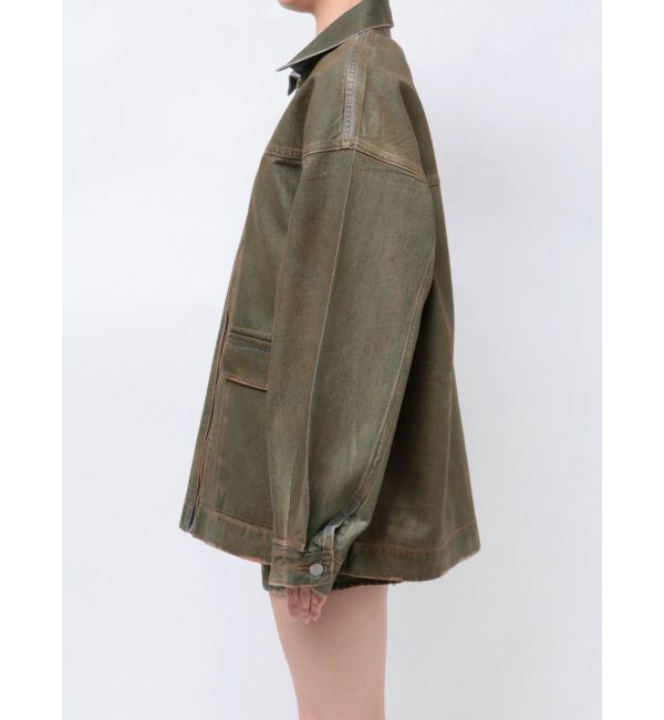 EMODA「ヴィンテージライクオーバーデニムブルゾン」|ブルゾン・スタジャン|