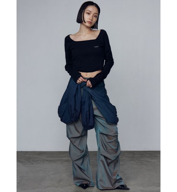 EMODA「ナイロンジップアップブルゾン」|ブルゾン・スタジャン|