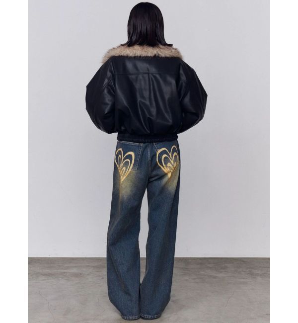 EMODA「フェイクレザーブルゾン」|ブルゾン・スタジャン|