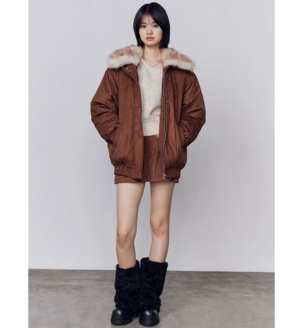 EMODA「フェイクレザーブルゾン」|ブルゾン・スタジャン|