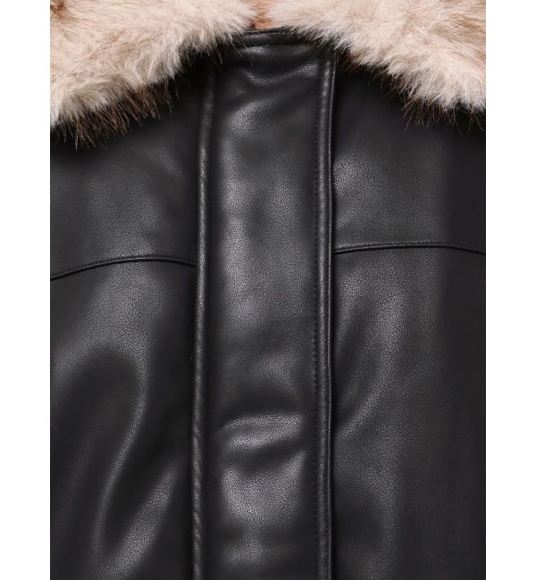 EMODA「フェイクレザーブルゾン」|ブルゾン・スタジャン|