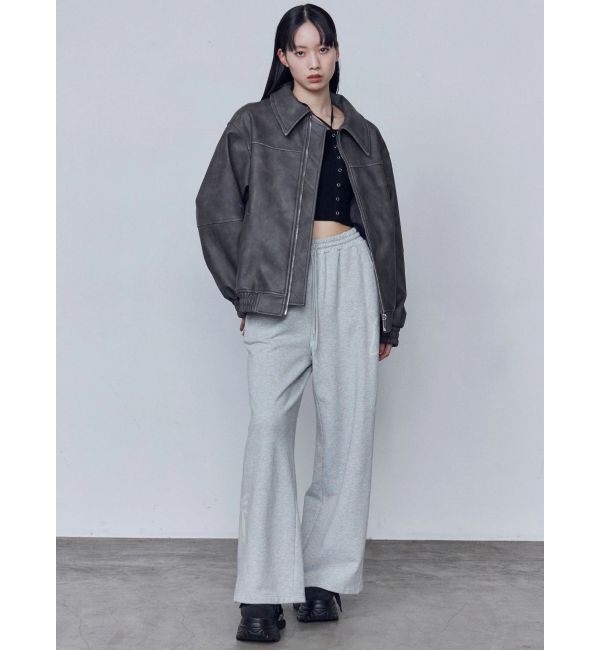 EMODA「フェイクレザーオーバーブルゾン」|ブルゾン・スタジャン|