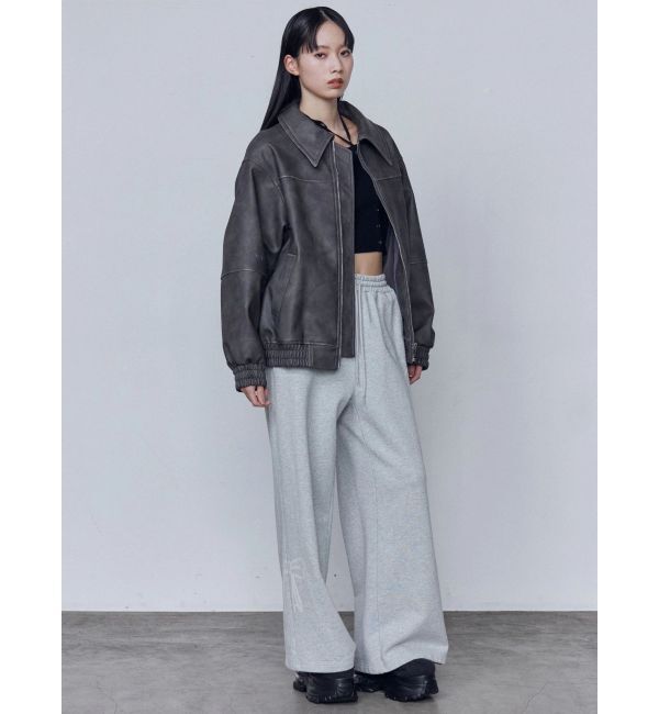 EMODA「フェイクレザーオーバーブルゾン」|ブルゾン・スタジャン|