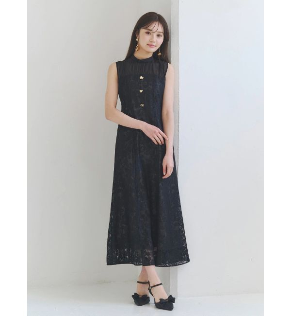 MERCURYDUO「レースベアドッキングワンピース」|ワンピース|