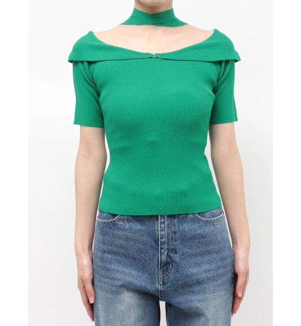 MERCURYDUO「2wayチョーカーネックニット」|ニット・セーター|