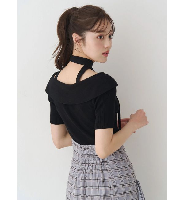 MERCURYDUO「2wayチョーカーネックニット」|ニット・セーター|