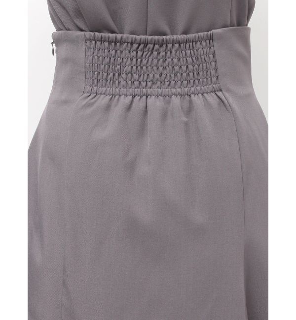 MERCURYDUO「【SETUP】異素材使いアシメフレアスカート」|スカート|