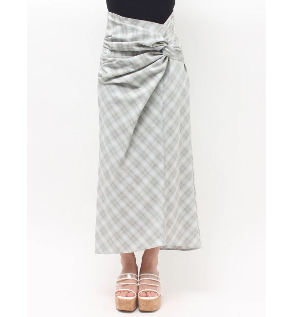 MERCURYDUO「ツイストアシメナロースカート」|スカート|