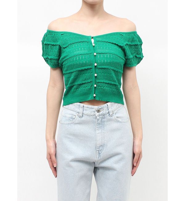 MERCURYDUO「スカシアミカーデニット」|カーディガン|