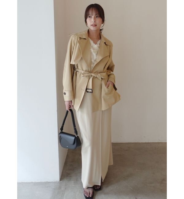 LAGUNAMOON「ミディアムトレンチコート」|トレンチコート|