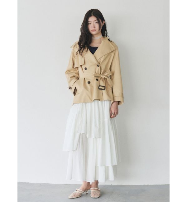 LAGUNAMOON「ミディアムトレンチコート」|トレンチコート|