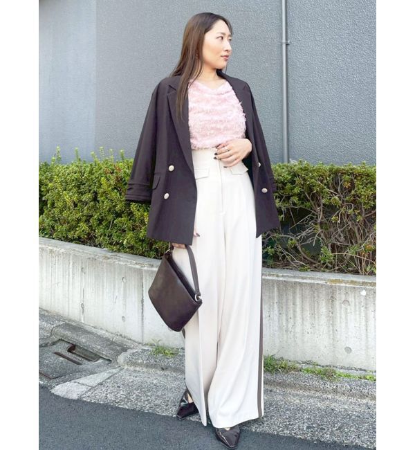 LAGUNAMOON「カットジャガードドレープブラウス」|シャツ・ブラウス|