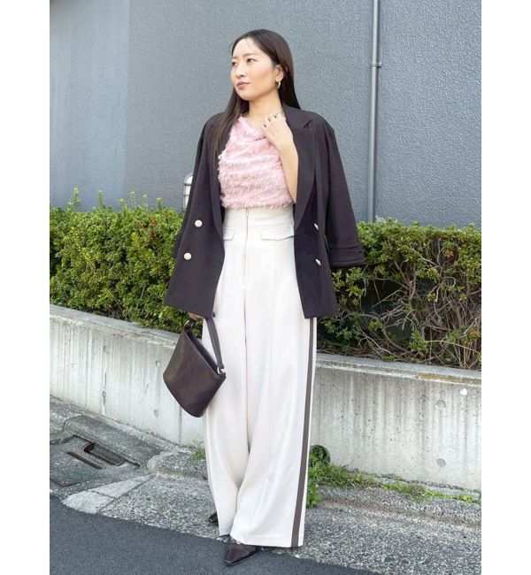 LAGUNAMOON「カットジャガードドレープブラウス」|シャツ・ブラウス|