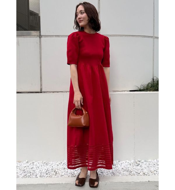 LAGUNAMOON「バックオープンフォルムニットワンピース」|ワンピース|