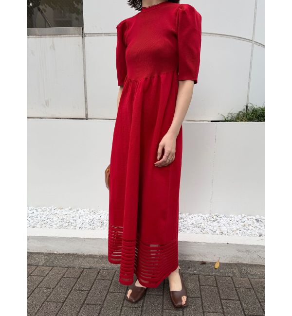 LAGUNAMOON「バックオープンフォルムニットワンピース」|ワンピース|