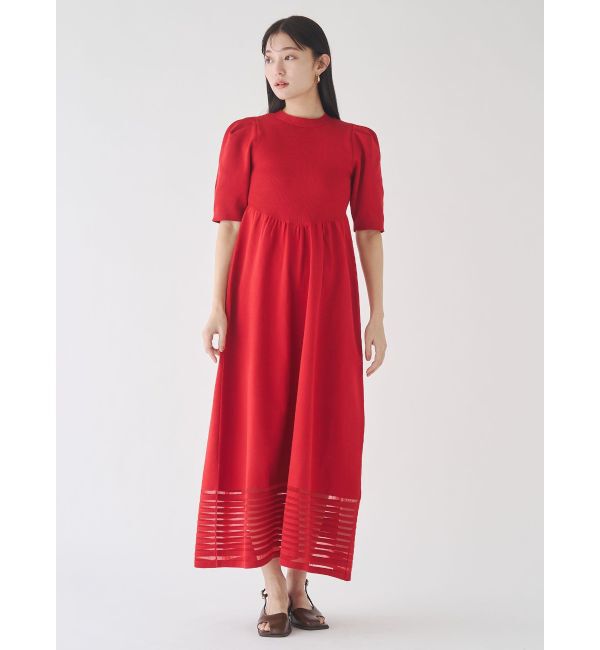 LAGUNAMOON「バックオープンフォルムニットワンピース」|ワンピース|