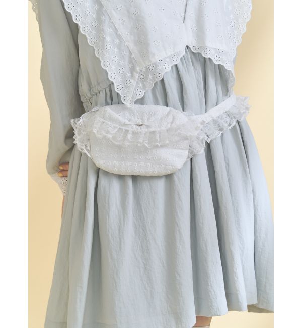 merry jenny「cotton lace ウエストポーチ」|その他|オフホワイト