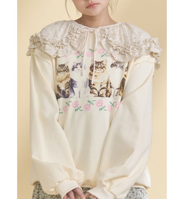 merry jenny「lace frill collar」|その他|ベージュ