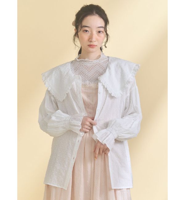 merry jenny「シアーレーストップス」|Tシャツ・カットソー|