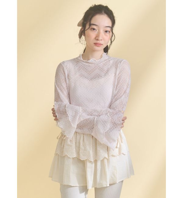 merry jenny「シアーレーストップス」|Tシャツ・カットソー|