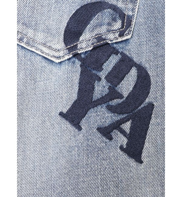 GYDA「ハイウエストside slit GYDAワイドデニムパンツ」|デニム|