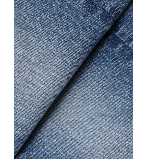 GYDA「ミドルウエストSIDE CUT INNER DAMAGEスキニーデニムパンツ」|デニム|