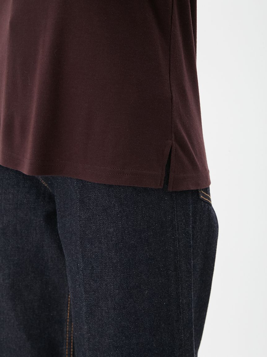 Mila Owen「ウールテンセルクルーネックシアーロンＴ」|Tシャツ・カットソー|