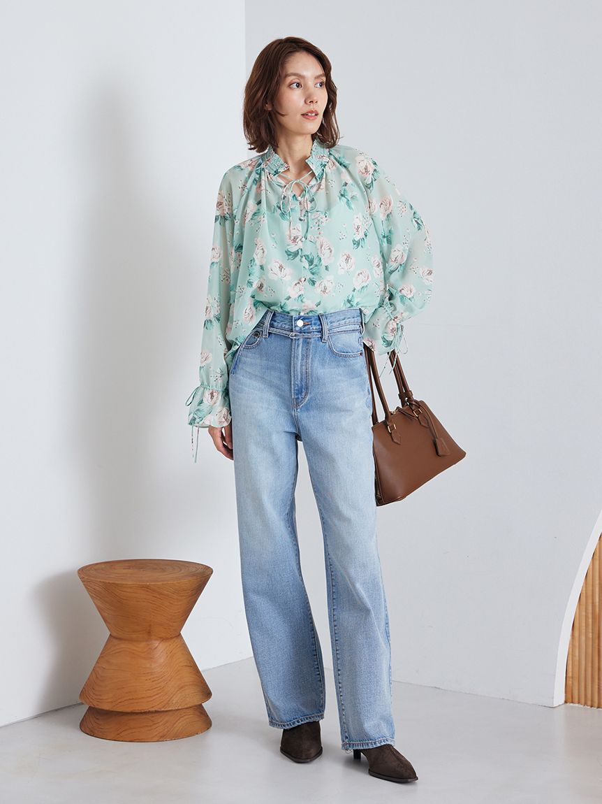 Mila Owen「フラワープリントブラウス」|シャツ・ブラウス|