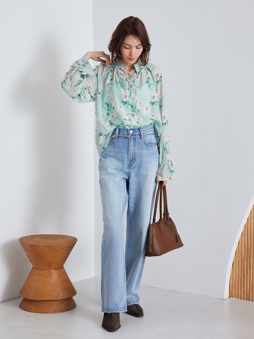 Mila Owen「フラワープリントブラウス」|シャツ・ブラウス|