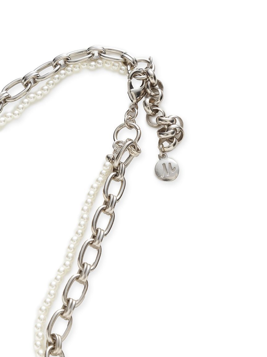 Mila Owen「２連パールチェーンネックレス」|ネックレス|