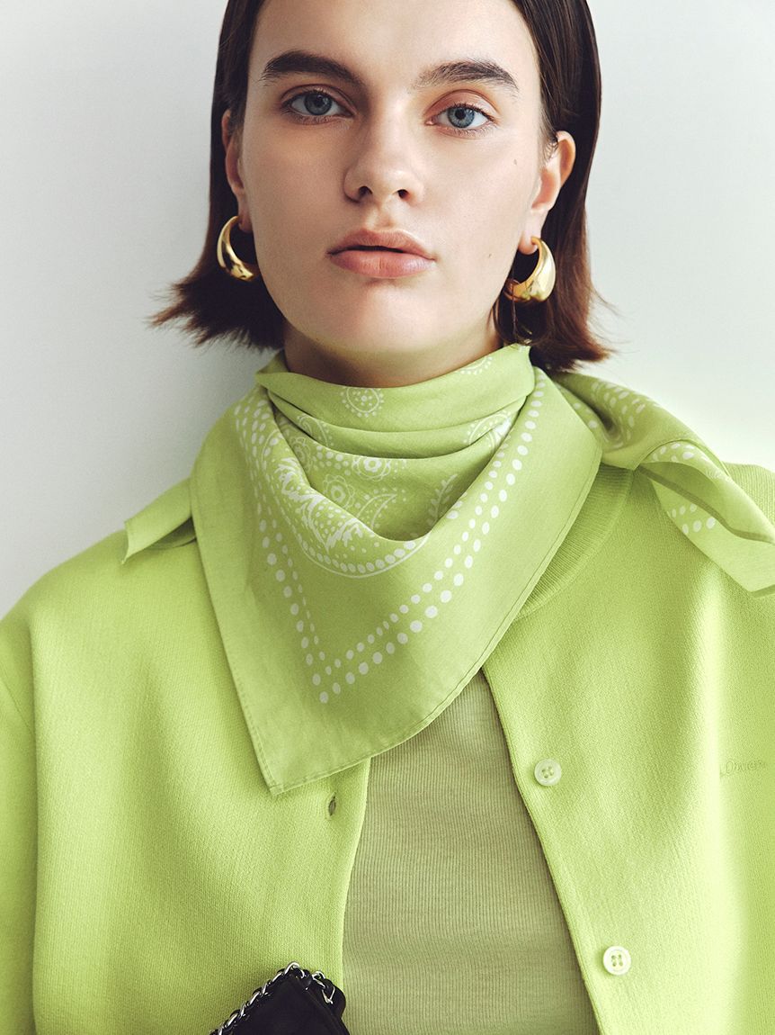 Mila Owen「メタルドロップフープイヤリング」|イヤリング|