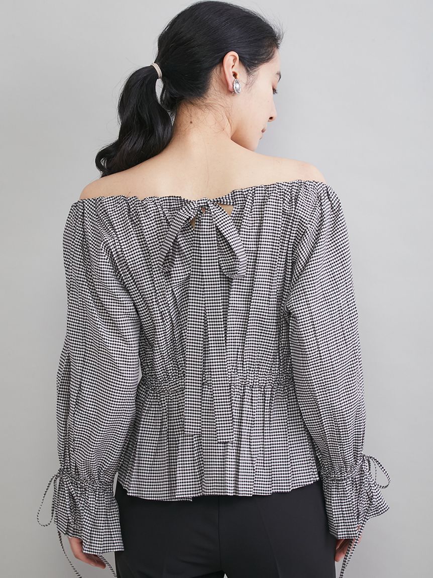 Mila Owen「ペプラムシルエットオフショルブラウス」|シャツ・ブラウス|