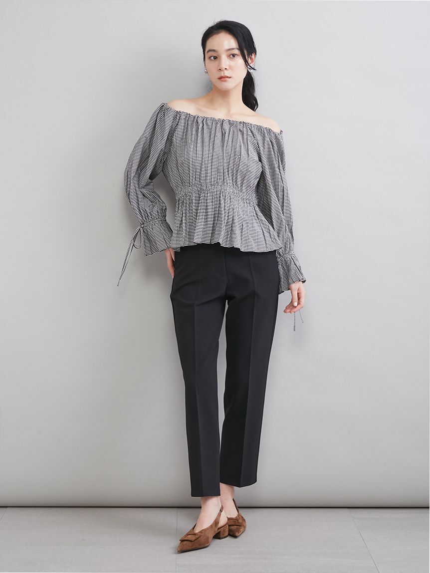 Mila Owen「ペプラムシルエットオフショルブラウス」|シャツ・ブラウス|