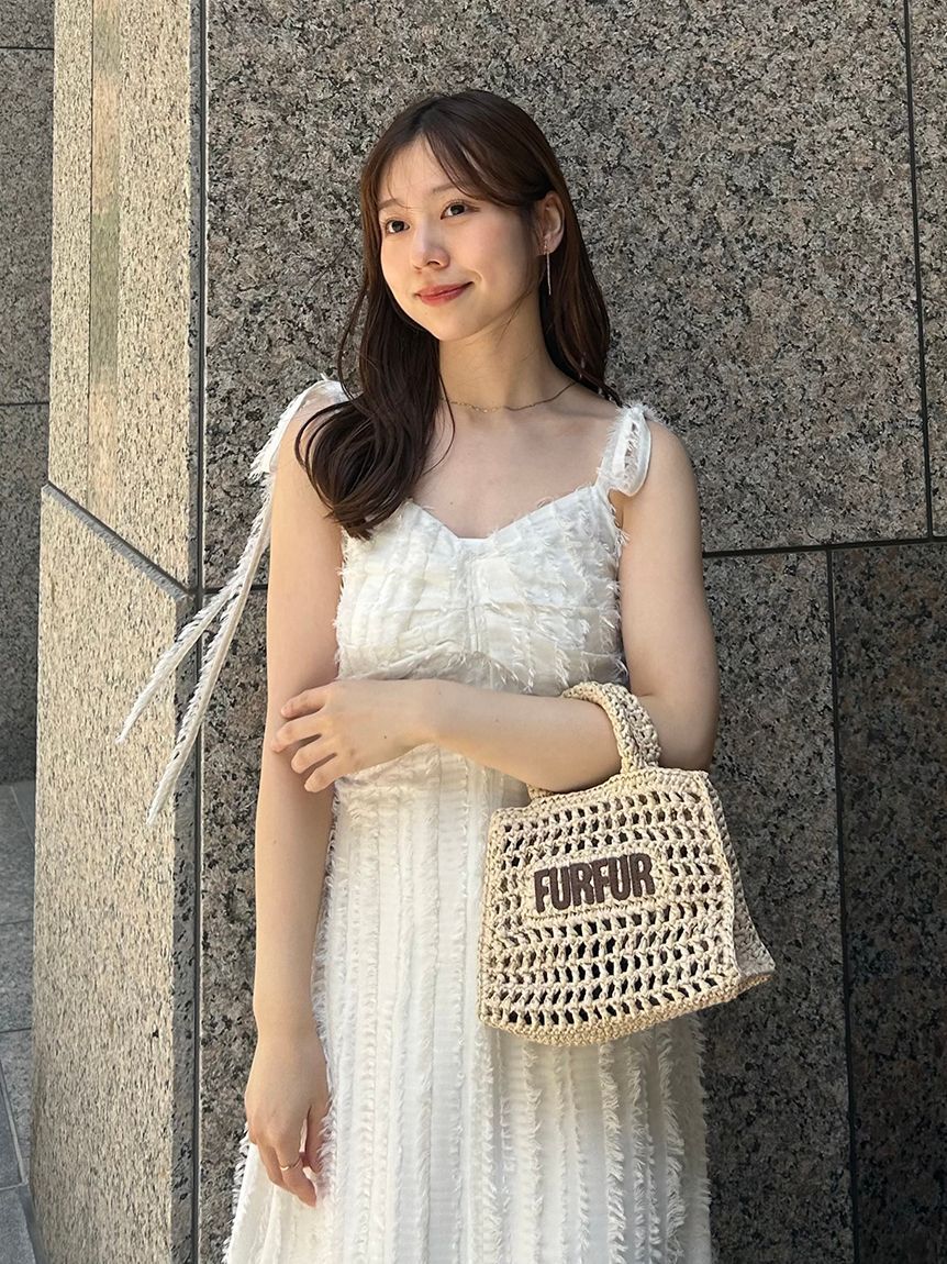 FURFUR「【限定カラー】ラフィアロゴトートバッグ」|トートバッグ|