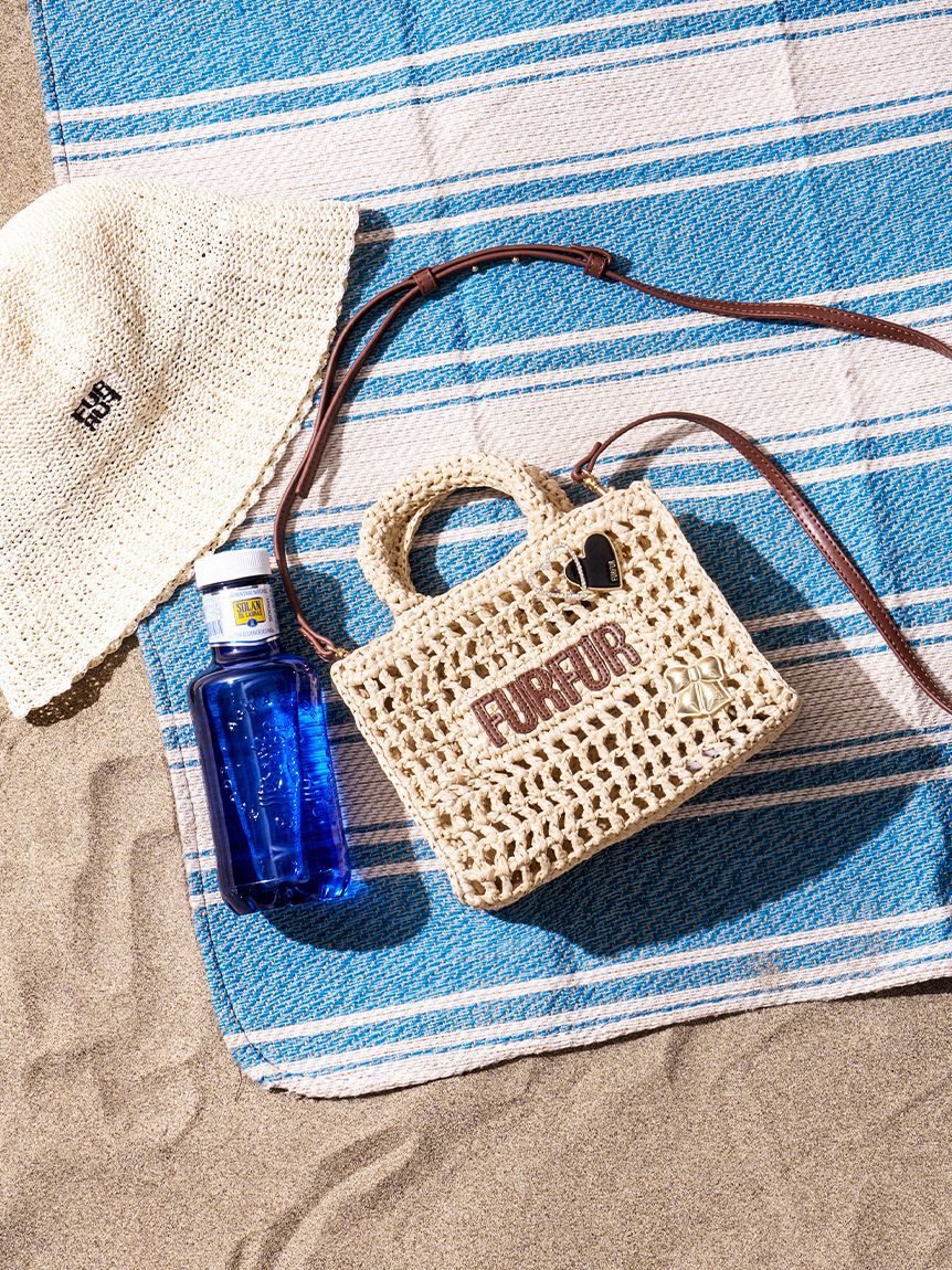 FURFUR「【限定カラー】ラフィアロゴトートバッグ」|トートバッグ|