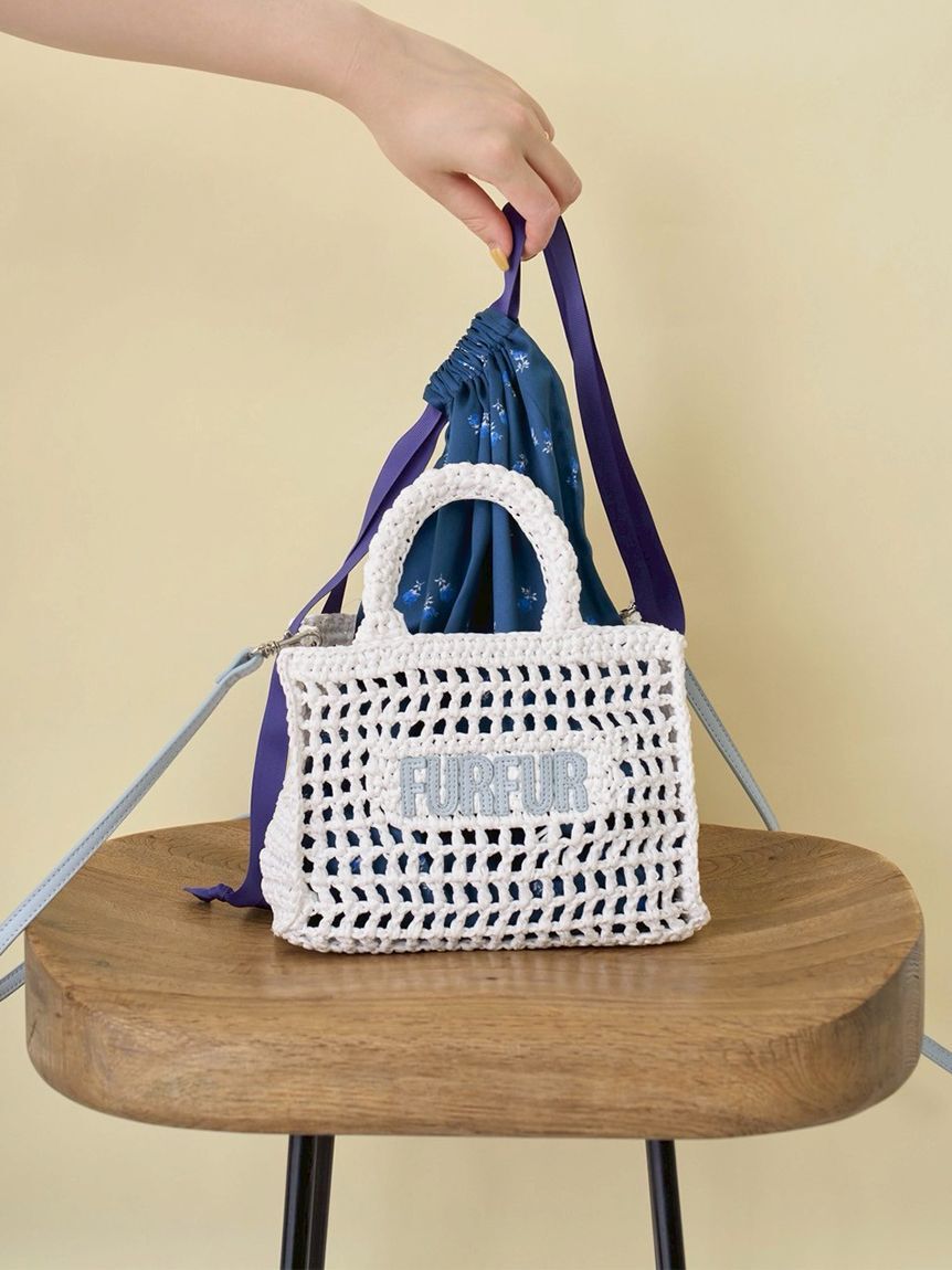 FURFUR「【限定カラー】ラフィアロゴトートバッグ」|トートバッグ|