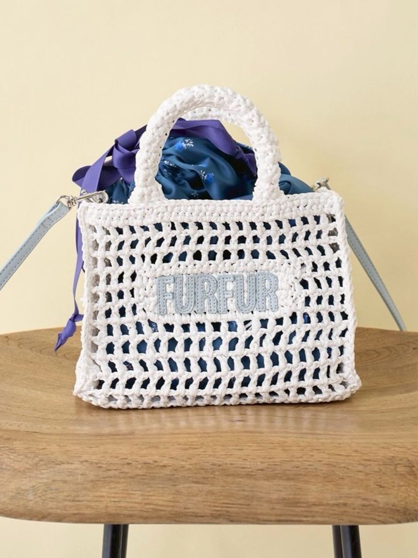 FURFUR「【限定カラー】ラフィアロゴトートバッグ」|トートバッグ|