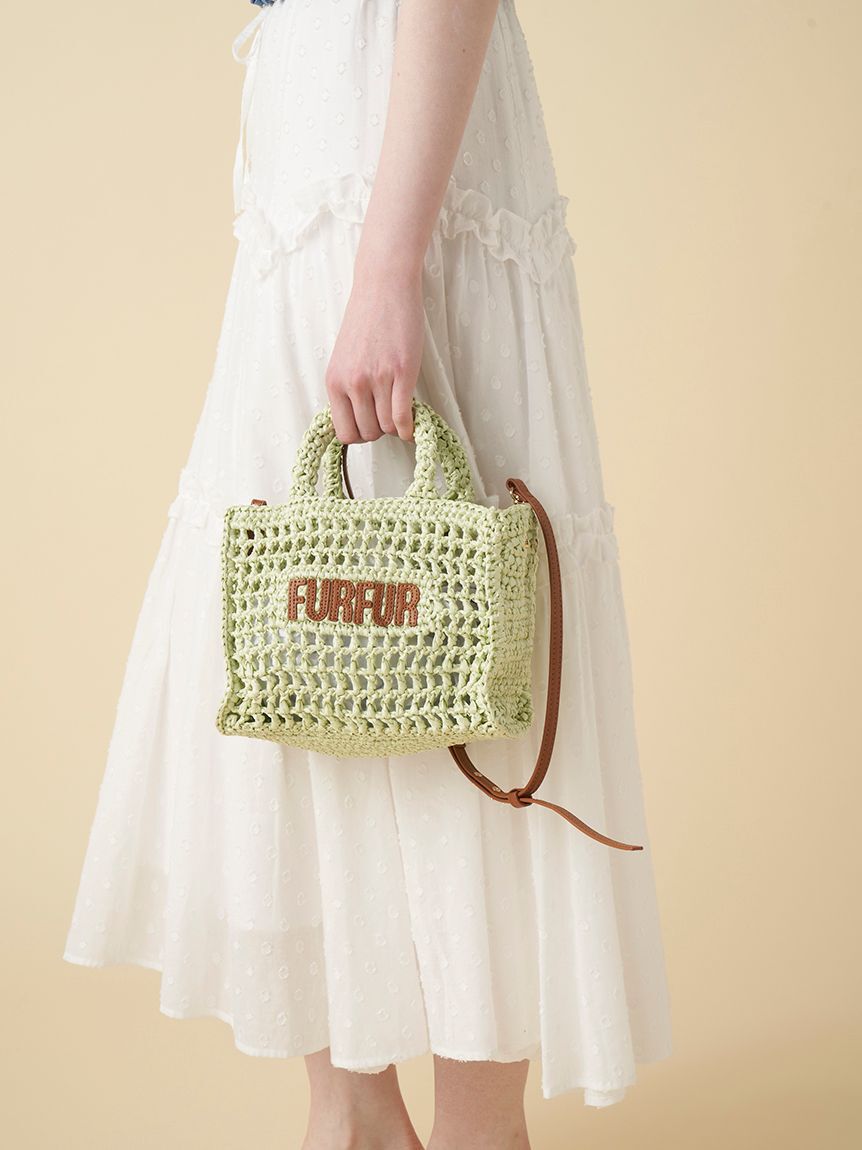 FURFUR「【限定カラー】ラフィアロゴトートバッグ」|トートバッグ|