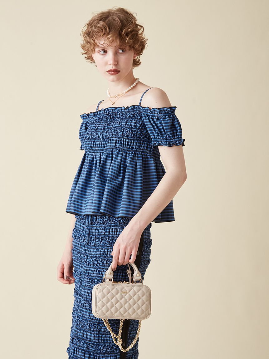 FURFUR「【限定カラー】キルティングフォンホルダー」|ショルダー・メッセンジャー|