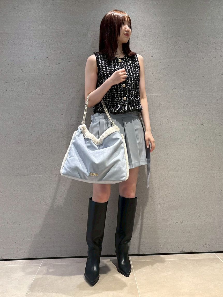 FURFUR「【WEB限定カラー】マテリアル巾着バッグ」|トートバッグ|