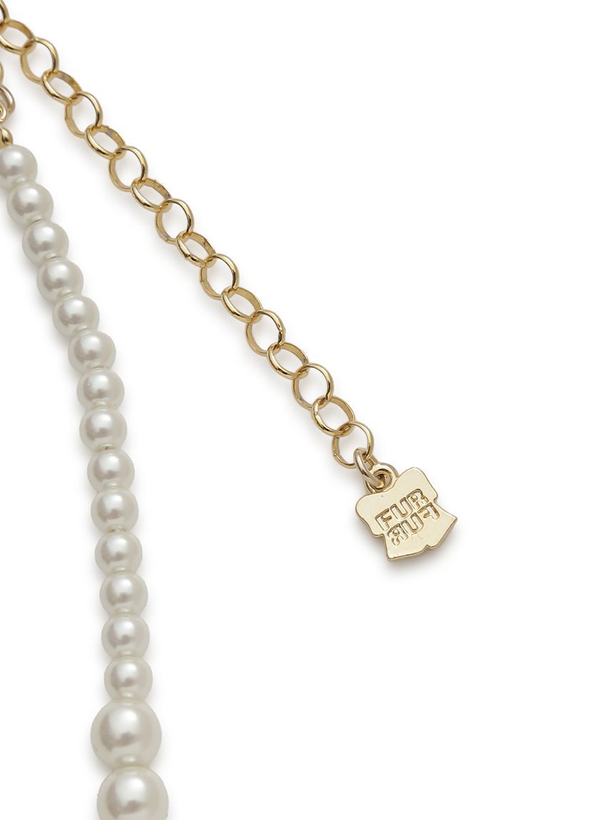 FURFUR「リボンモチーフパールネックレス」|ネックレス|