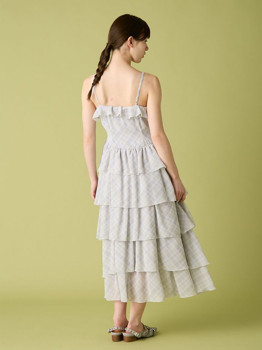 FURFUR「ケープセットティアードドレス」|ドレス|