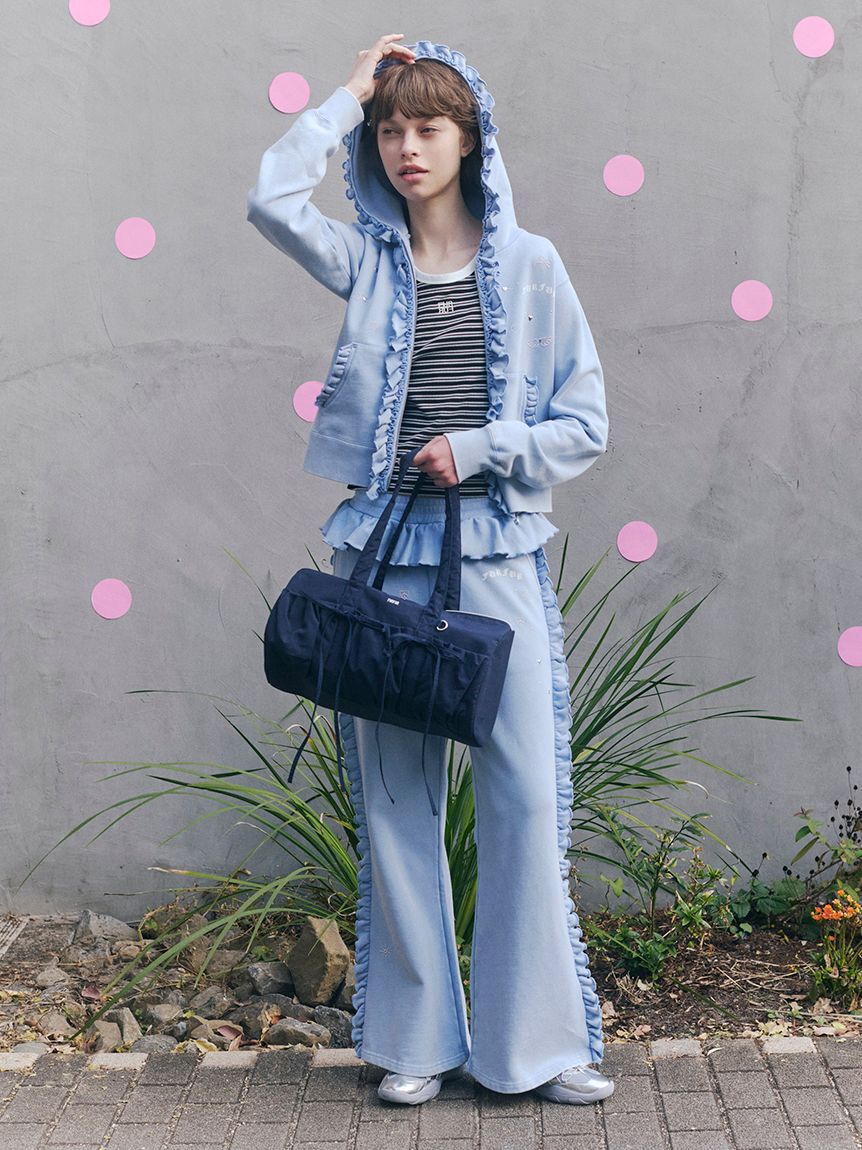 FURFUR「【WEB限定カラー】リボンドラムバッグ」|ショルダー・メッセンジャー|