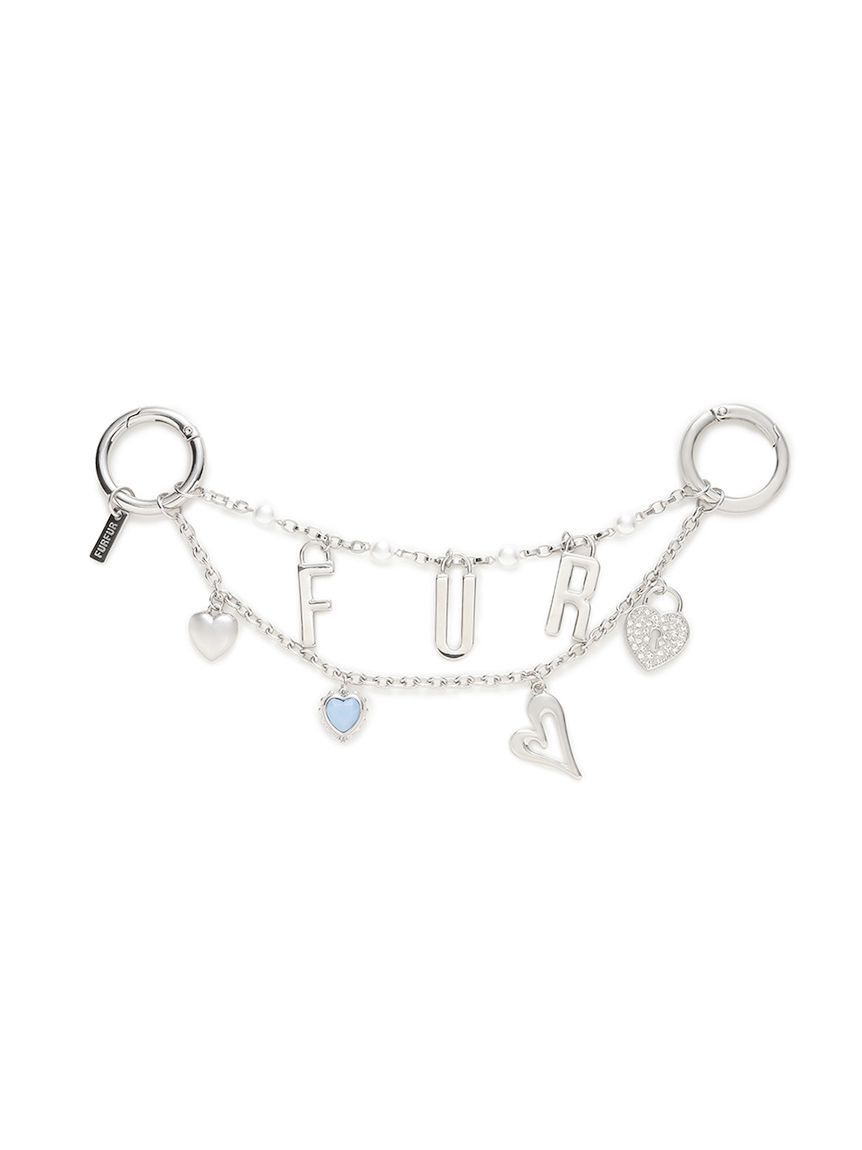 FURFUR「ロゴハートバッグチャーム」|キーケース|SLV