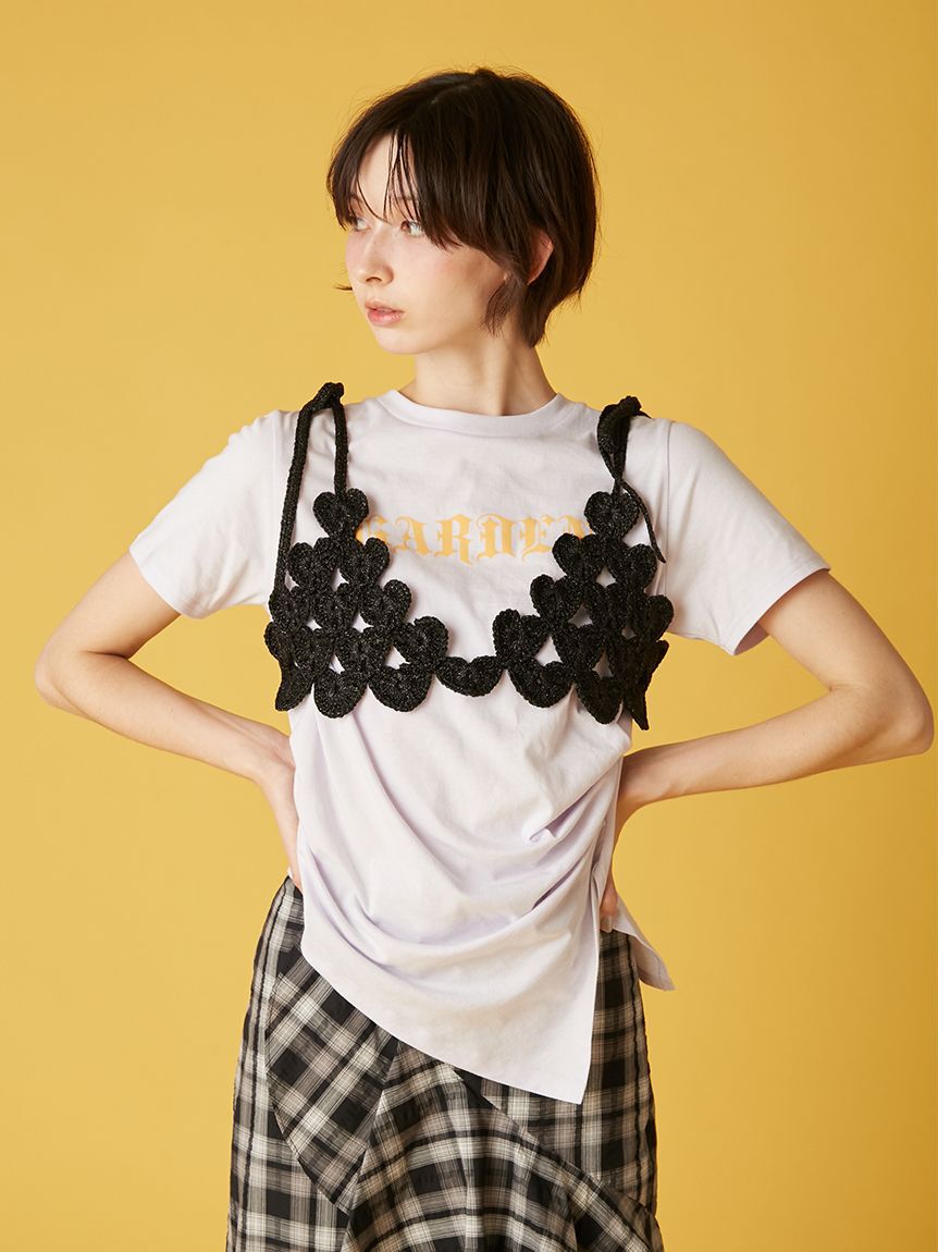 FURFUR「かぎ針ハートモチーフビスチェ」|ベスト・ジレ|