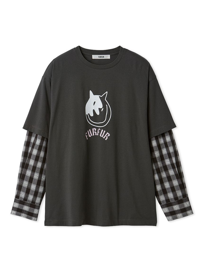 FURFUR「フェイクレイヤードキャットTシャツ」|Tシャツ・カットソー|