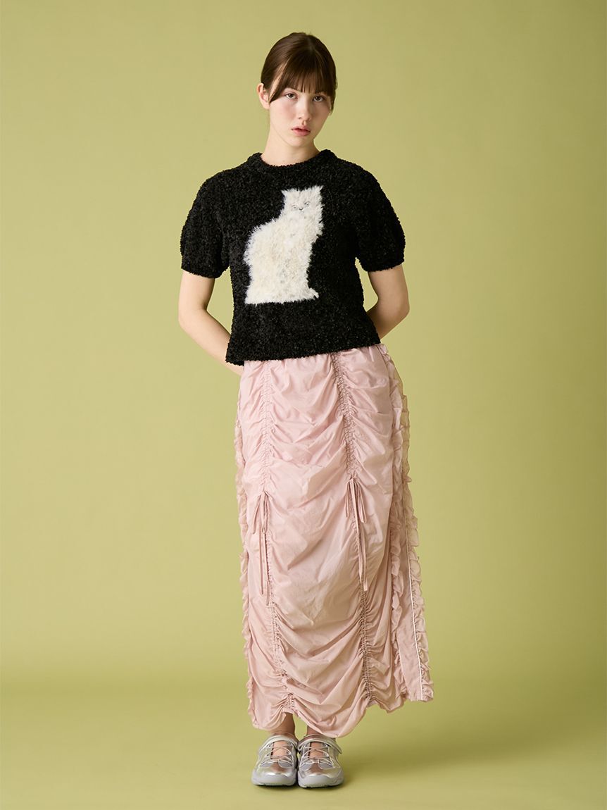 FURFUR「キャットモチーフジャガードニットトップス」|ニット・セーター|